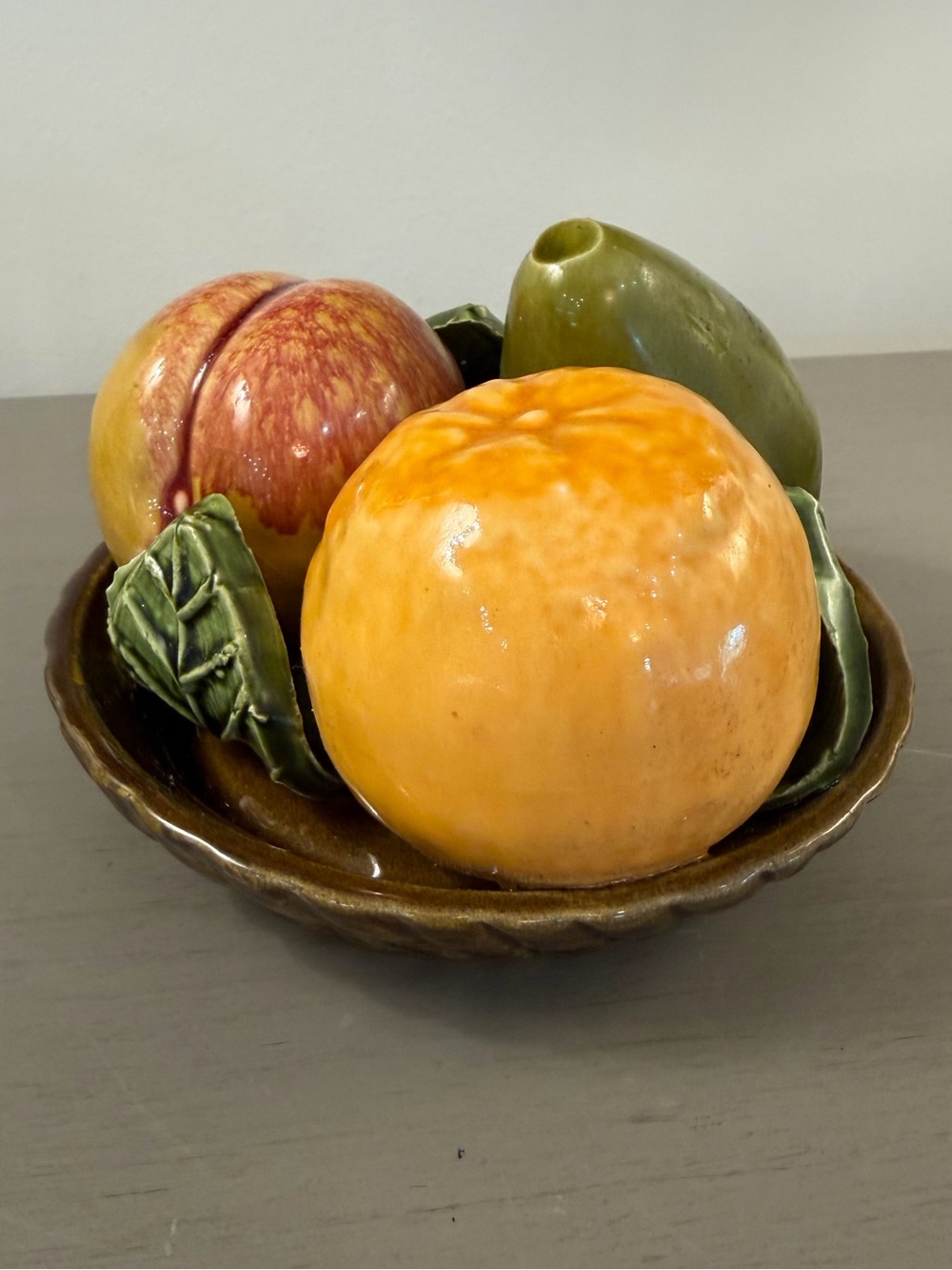 Vintage Ceramic Bowl Of Fruit by Jay Willfred For Andrea by Sadek Dish Portugal
